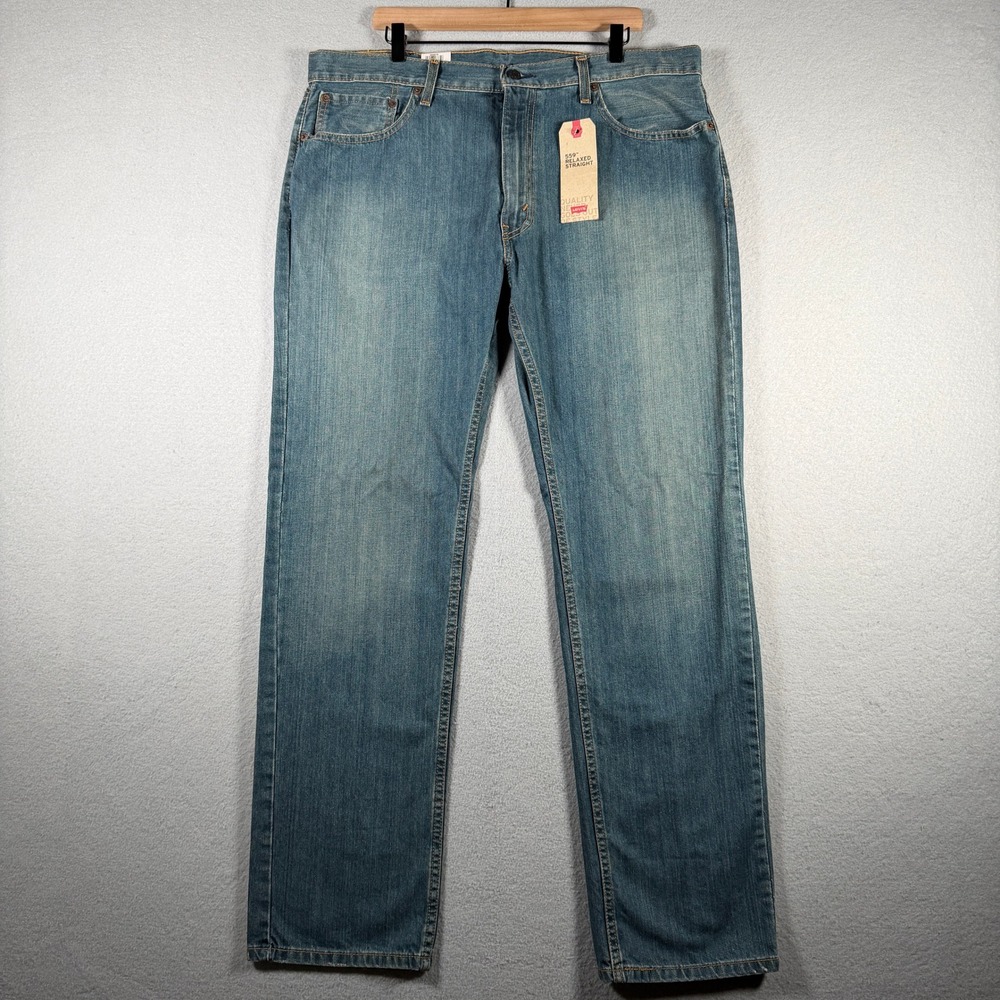 Levis 559 Relaxed Straight Jeans Mens 38x34 Medium Wash Blue Denim 005590733